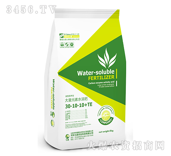 高氮營養(yǎng)型大量元素水溶肥30-10-10+te-七嘉