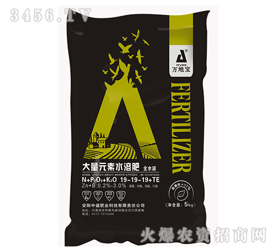 大量元素水溶肥19-19-19+TE-萬(wàn)地寶-中盛肥業(yè)