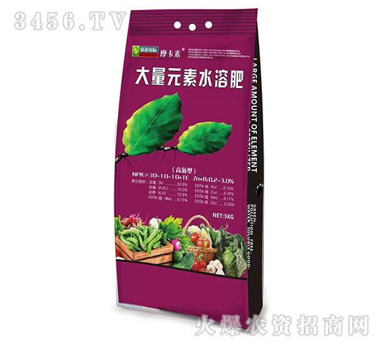 �ߵ��ʹ���Ԫ��ˮ�ܷ�30-10-10+TE-Ħ����-��о���H