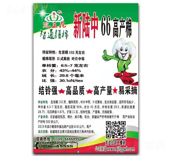 新陸中66號棉花種子【單頁】-智通疆棉-利豐元