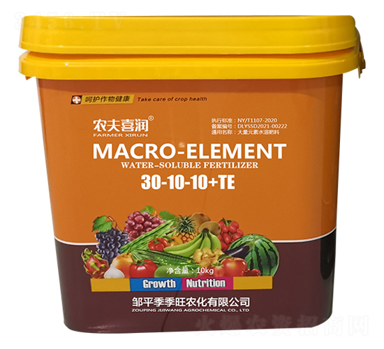 大量元素水溶肥料30-10-10+TE-農(nóng)夫喜潤-季季旺