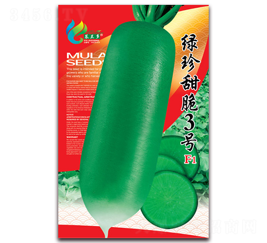 綠珍甜脆3號(hào)-蘿卜種子-慕蘭多