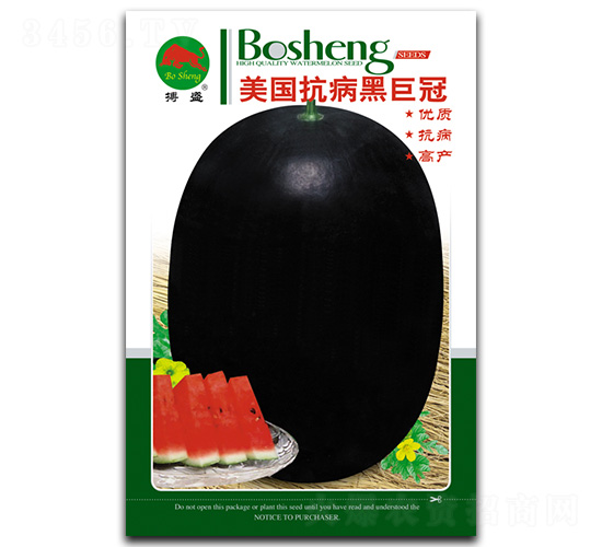 美國抗病黑巨冠-西瓜種子-搏盛種業(yè)
