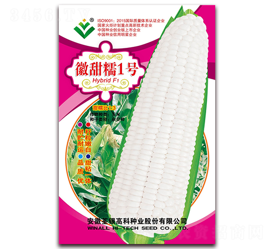 徽甜糯1號-甜糯玉米種子-荃銀瓜菜