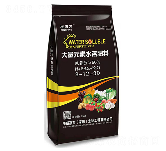 大量元素水溶肥料8-12-30-根四方-美盛嘉吉