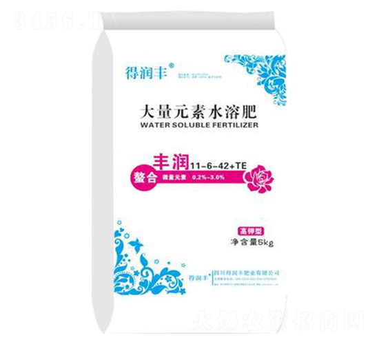 高鉀型大量元素水溶肥11-6-42+TE-得潤(rùn)豐