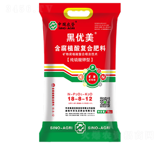 含腐植酸復(fù)混肥料18-8-12-黑優(yōu)美-中農(nóng)生態(tài)