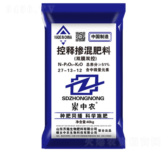 控釋摻混肥料27-13-12-齊施