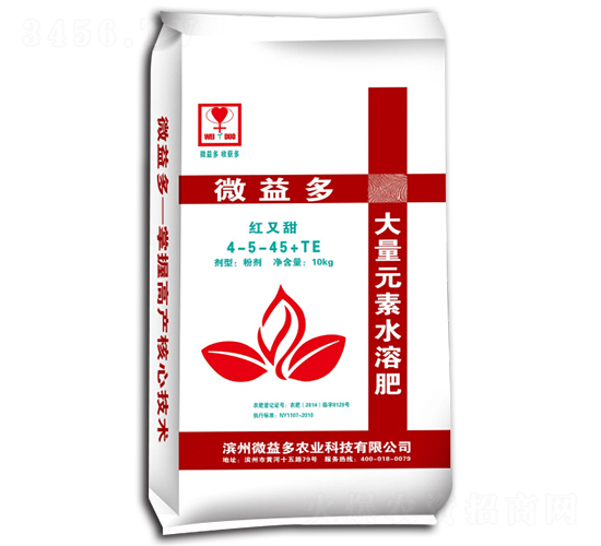 大量元素水溶肥4-5-45+TE-微益多