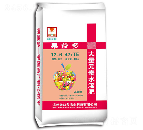 大量元素水溶肥12-6-42+TE-果益多-微益多