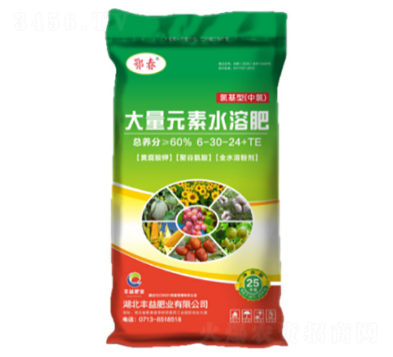 氯基型大量元素水溶肥6-30-24+TE-豐益肥業(yè)