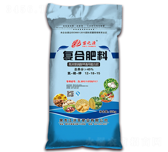 高濃度硫酸鉀通用復(fù)合肥料12-18-15-苗之源-沃豐肥業(yè)