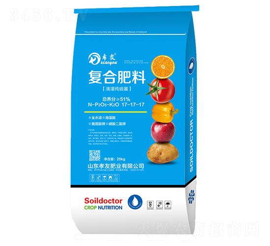 全水溶純硫基復合肥17-17-17-孝友