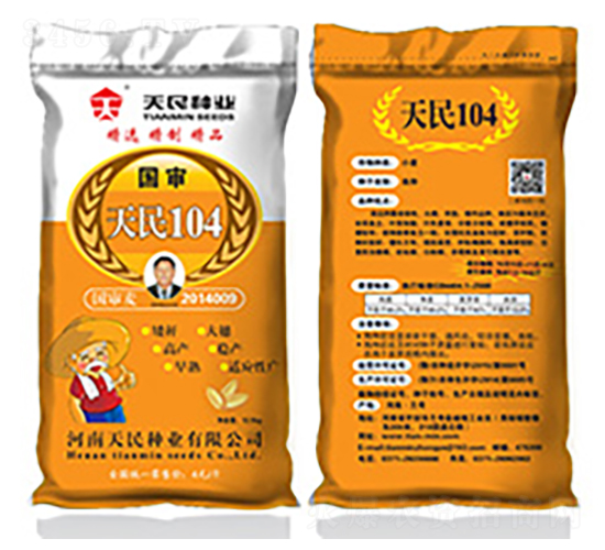 國(guó)審天民104（黃袋）-小麥種子-天民種業(yè)