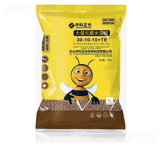 大量元素水溶肥料30-10-10+TE-中科正光
