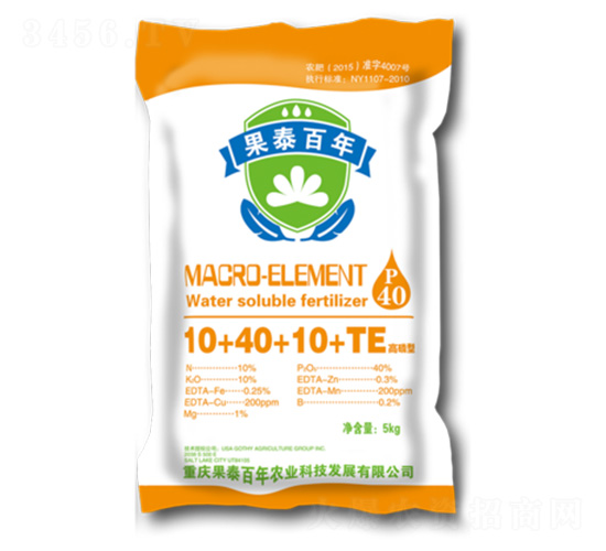高磷型大量元素水溶肥10+40+10+TE-果泰百年