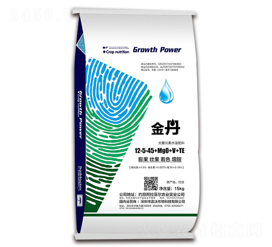 大量元素水溶肥料12-5-45+MgO+V+TE-金丹-嘉沃