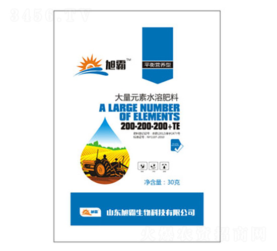 平衡營養(yǎng)型大量元素水溶肥200-200-200+TE-旭霸生物