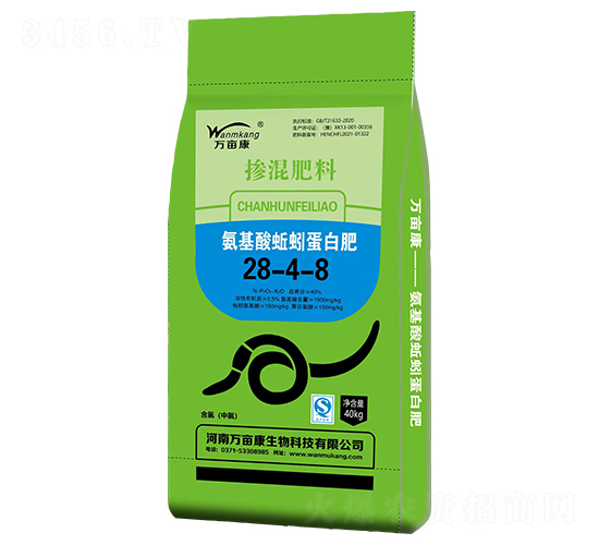 氨基酸蚯蚓蛋白肥28-4-8-萬畝康