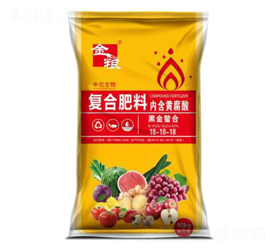 40kg含黃腐酸復(fù)合肥料18-18-18-豐源生物