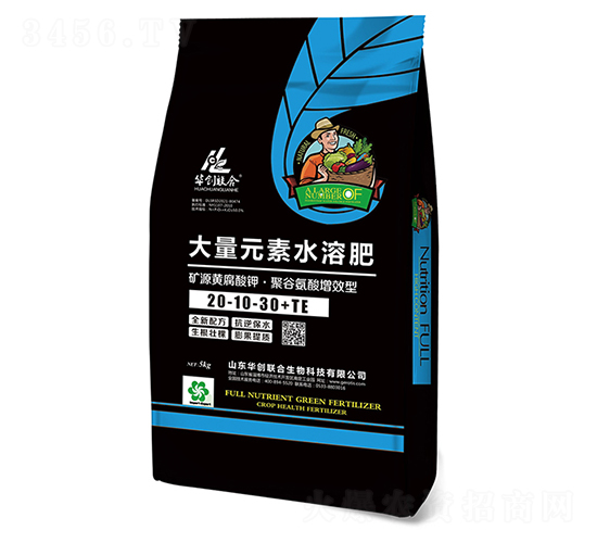 聚谷氨酸增效型大量元素水溶肥20-10-30+TE-華創(chuàng)聯(lián)合