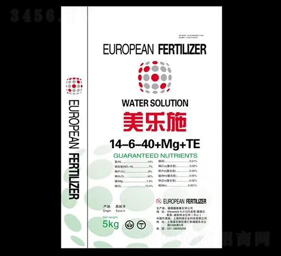 德國進口水溶肥14-6-40+Mg+TE-美樂施