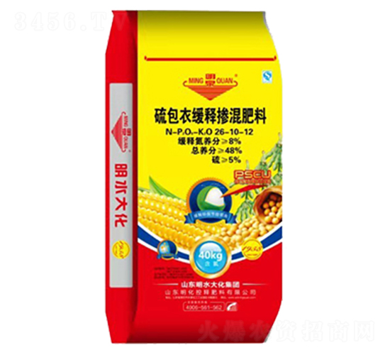 硫包衣緩釋摻混肥料26-10-12-順達