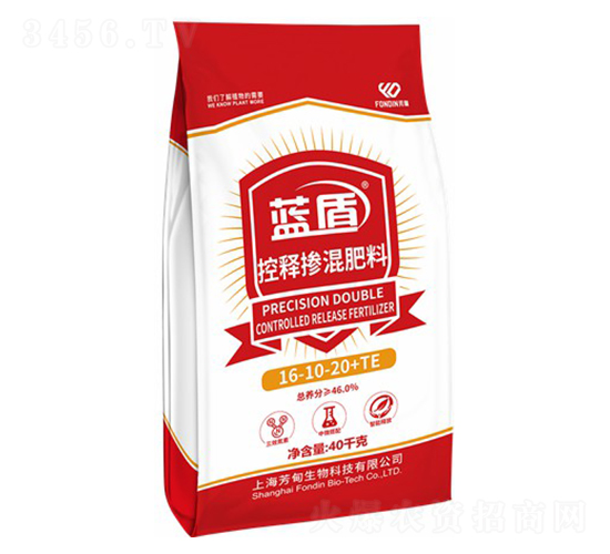 藍(lán)盾控釋摻混肥料16-10-20+TE-芳甸