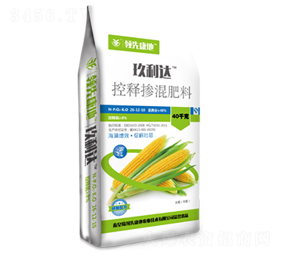 玉米專用型控釋摻混肥料26-12-10-玖利達-領(lǐng)先康地