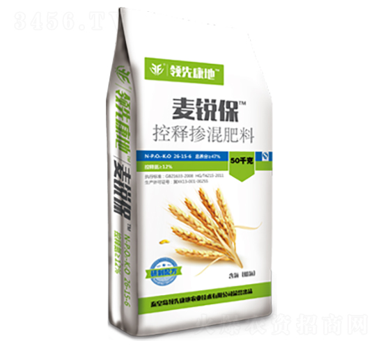 小麥專用型控釋摻混肥料26-15-6-麥銳保-領(lǐng)先康地