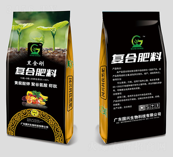 黃腐酸鉀復(fù)合肥料15-5-25-擎天柱-國(guó)興生物