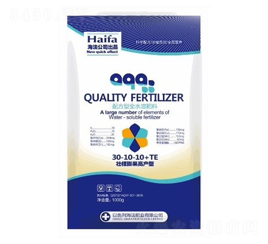 壯棵膨果高產(chǎn)配方型全水溶肥料30-10-10+TE-那優(yōu)生物