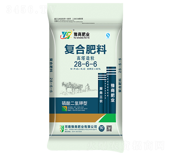 50kg高塔造粒復合肥料28-6-6-豫商肥業(yè)