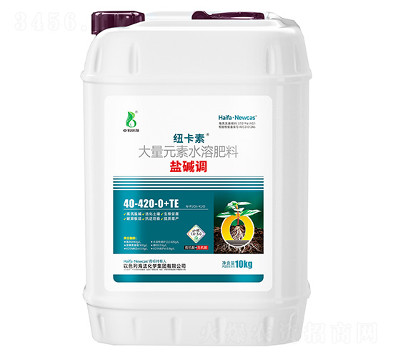 鹽堿調(diào)大量元素水溶肥料40-420-0+TE-紐卡素-中農(nóng)奧邦