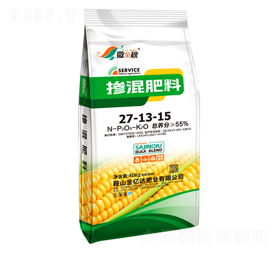 玉米專用摻混肥料27-13-15-撒金秋-金億達肥業(yè)
