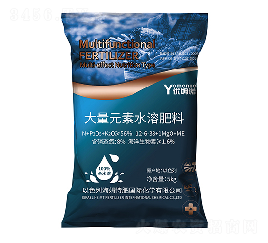大量元素水溶肥料12-6-38+1MgO+ME-優(yōu)姆諾-天地綠