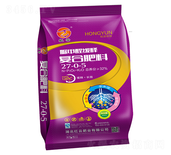 脲甲醛緩釋復(fù)合肥料27-0-5-紅云