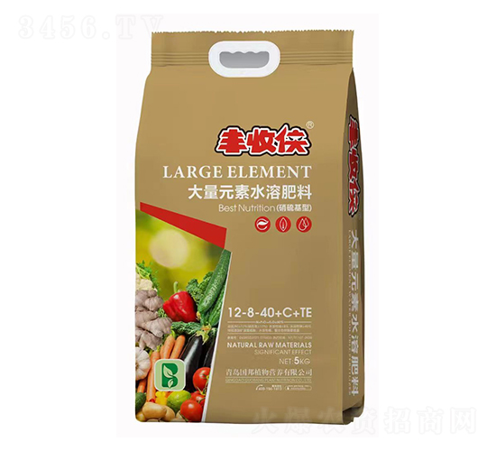 大量元素水溶肥料12-8-40+C+TE-豐收俠-國邦植物