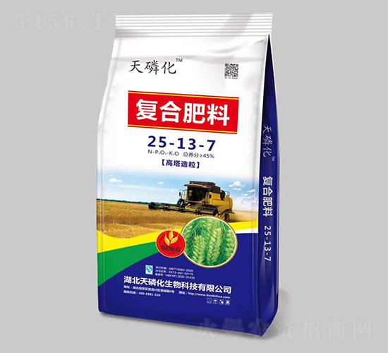 高塔造粒復合肥料25-13-7-天磷化