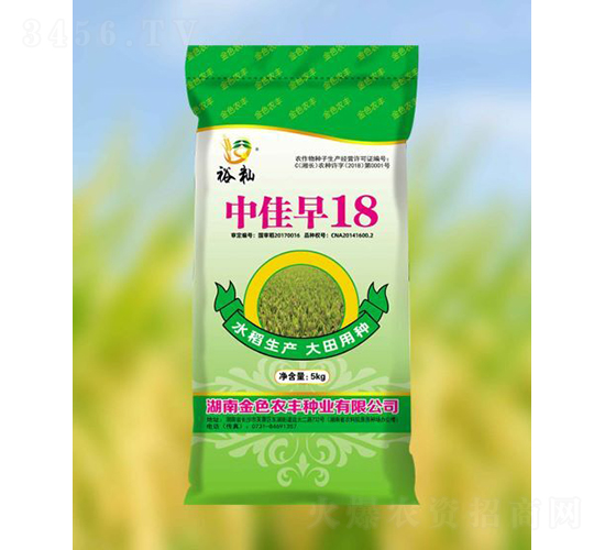 中佳早18-水稻種子-金色農(nóng)豐