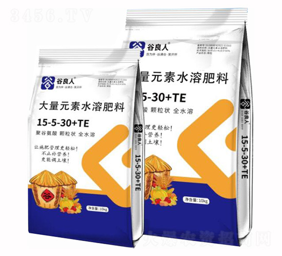 顆粒型大量元素水溶肥15-5-30+TE-谷良人-沃狀元