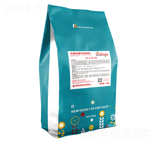 膨果靚果大量元素水溶肥13.5-0-46+TE-新德米特