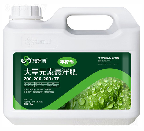 平衡型大量元素懸浮肥200-200-200+TE-施?？? style=