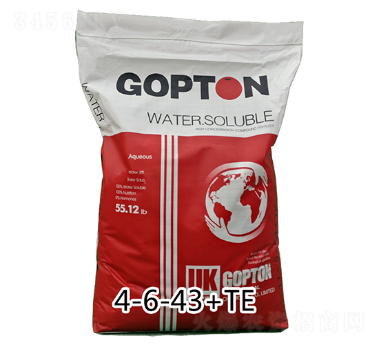 英國(guó)原包進(jìn)口果頓特種肥料大量元素水溶肥4-6-43+TE-亞瑟夫