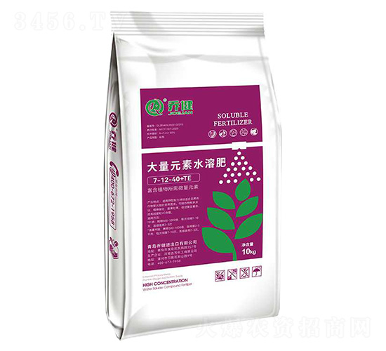 大量元素水溶肥7-12-40+TE-喬健