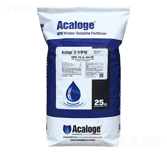 大量元素水溶肥料10-5-40+TE-艾卡羅格-海鯨