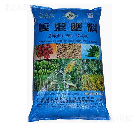 50kg復(fù)混肥料17-0-8-新農(nóng)科生物