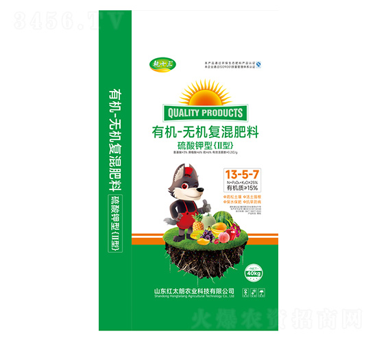 硫酸鉀型有機(jī)無機(jī)復(fù)混肥料13-5-7-乾十三-紅太朗農(nóng)業(yè)