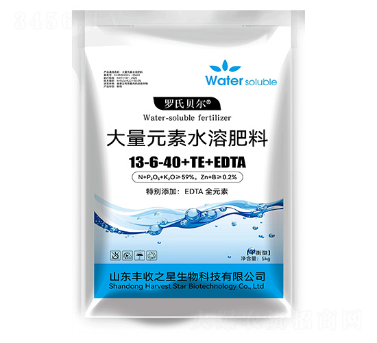 大量元素水溶肥料13-6-40+TE+EDTA-羅氏貝爾-豐收之星