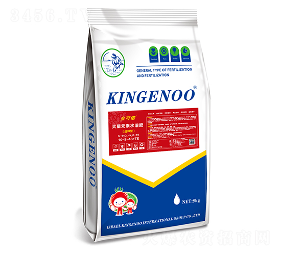 超鉀型大量元素水溶肥10-8-43+TE-金可諾